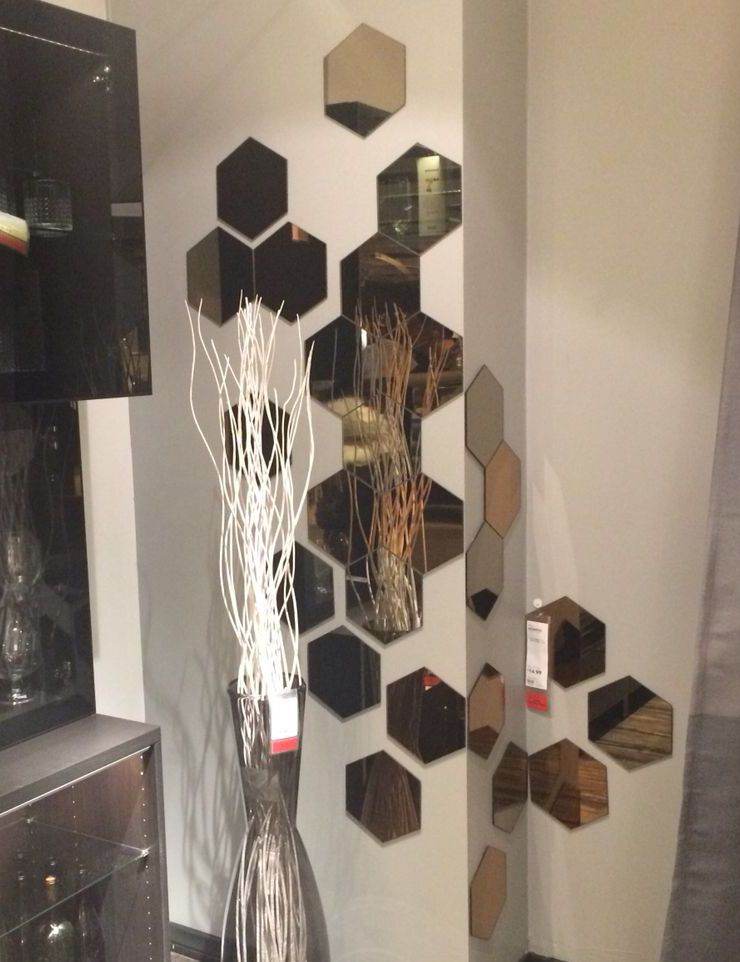 Hexagon Collage Decorative Mirror - Mirrorwalla
